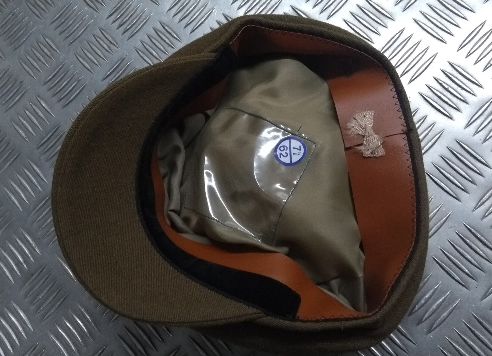 No2 Dress Hat Vintage Khaki Green No Badge Woman's Version Size 62cm