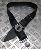 Issue Belt Parade PVC Black Vinyl With "DIEU ET MON DROIT" Buckle