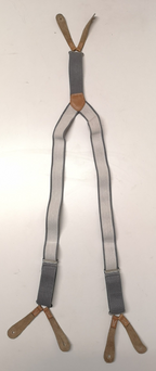 Genuine British Army / RAF Royal Air Force Braces with Leather Buckles. Size 100cms