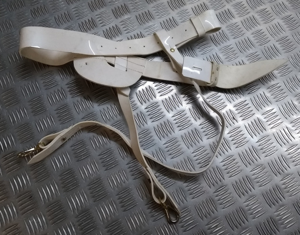 RM Belt White PVC (RMBS) Type Long & Short Slings No Buckle Max 88cm