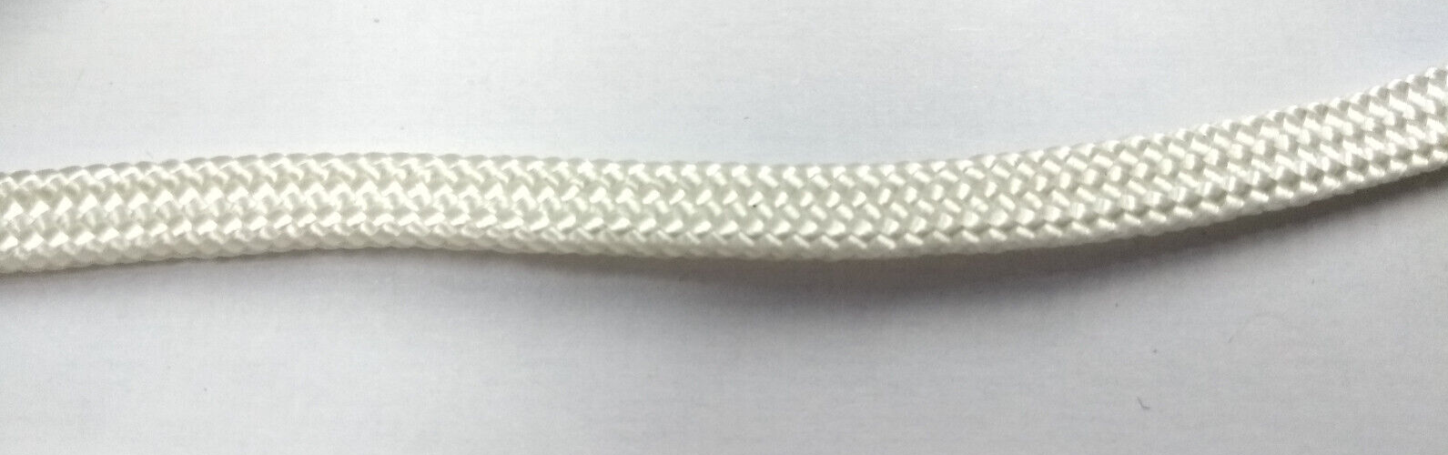 White Viscose Tubular Braid 7mm/Decorative/Crafting/Design/Textile/DIY