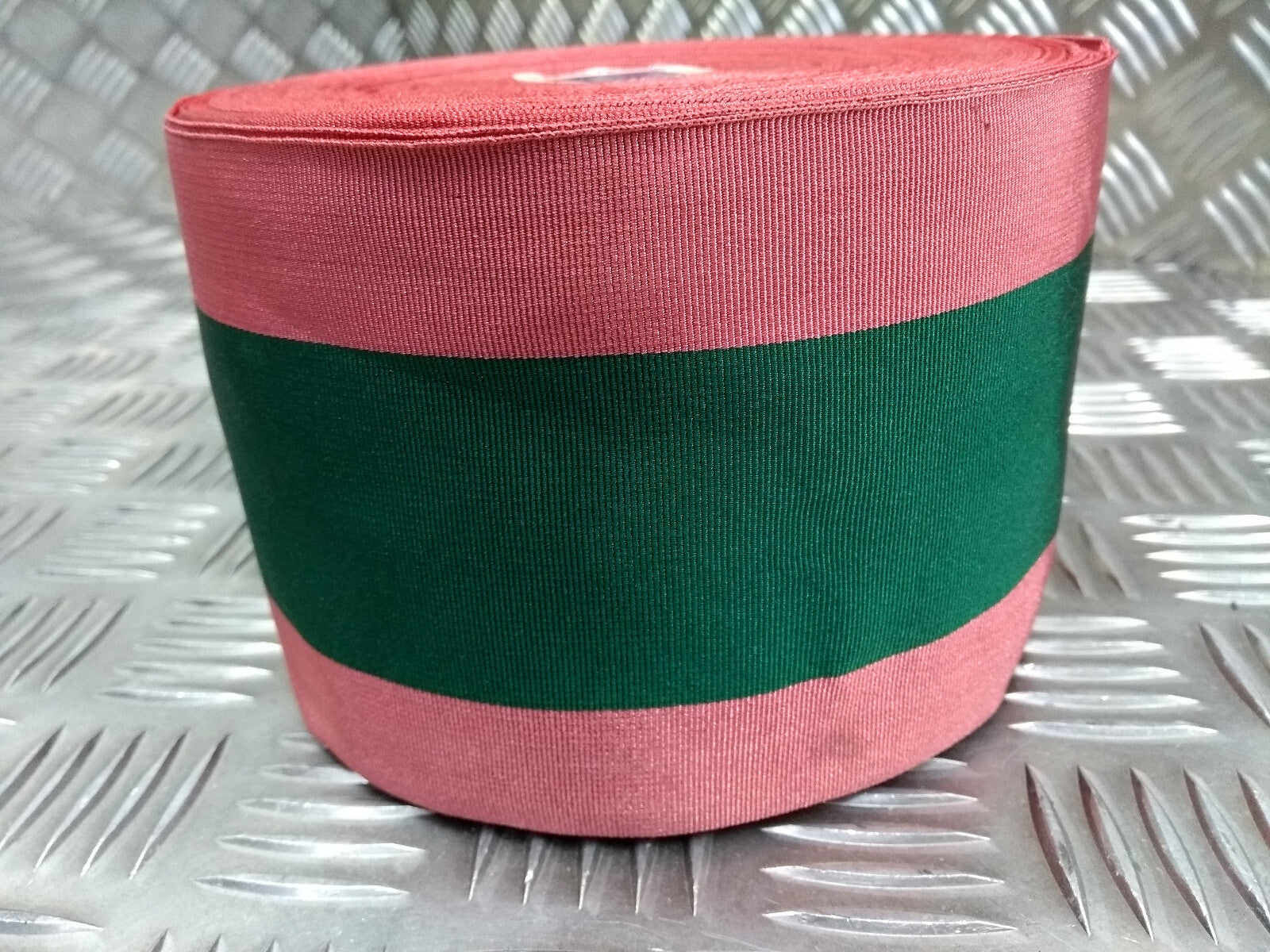 Vintage 10cm / 4" Wide Striped Grosgrain Ribbon Made by Toye, Kenning & Spencer