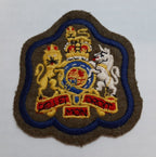 RSM Coat of Arms Arm Patch Blue Border RE Signals REME Sergeant Major Insignia