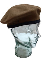 No2 Khaki Beret Cap Gieves & Hawkes UK OFC Pattern with Petersham Trim 55cm