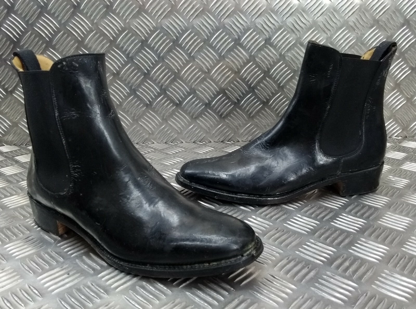 Genuine British Officers Chelsea Boots Black Leather Ceremonial Parade