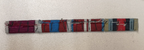 Medal Ribbons 4 in one row with Rosette for No1 No2 Dress British Army Uniform