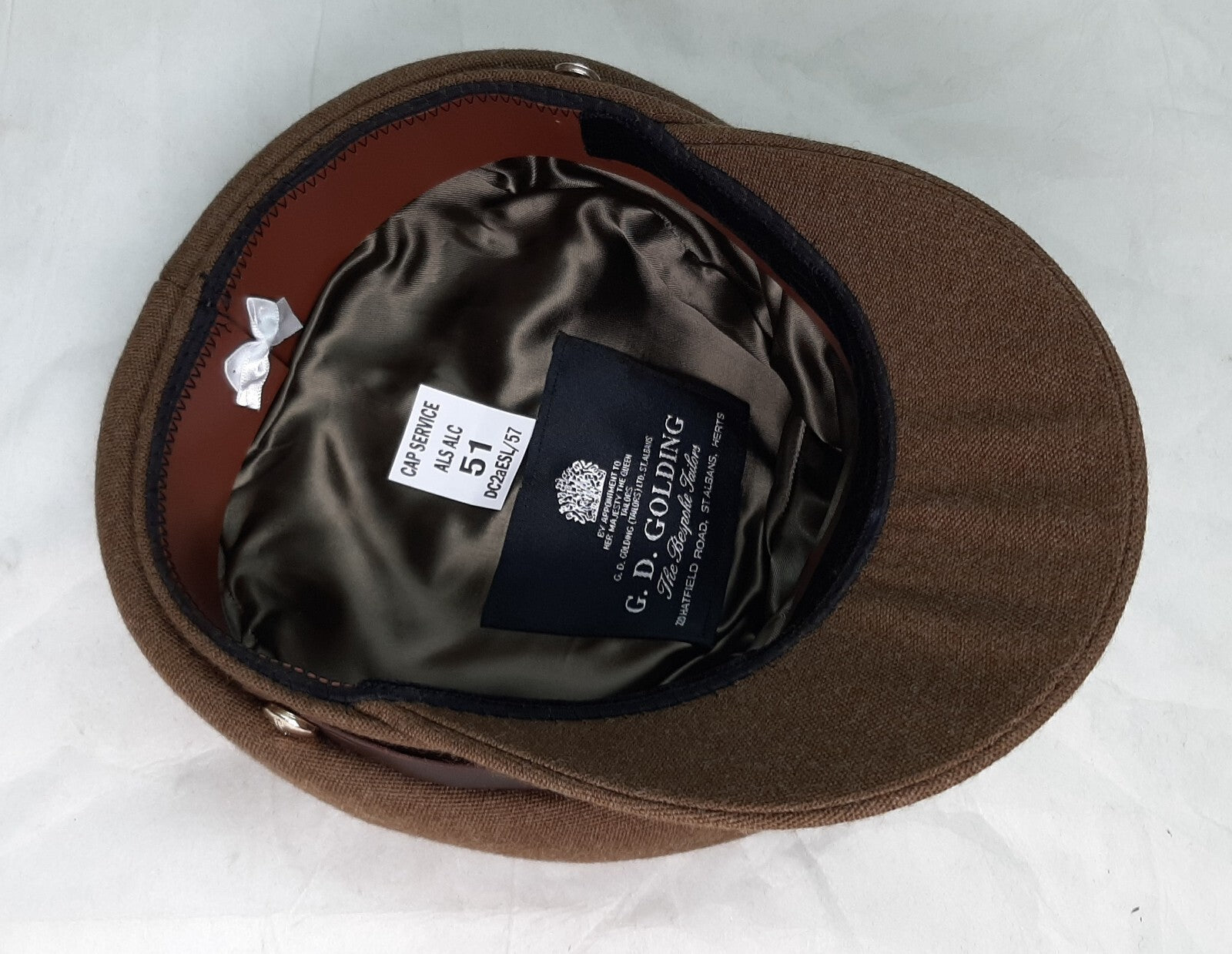 Army Cap No2 British Army Legal Corps (ALS) Insignia By Golding Headwear 51cm