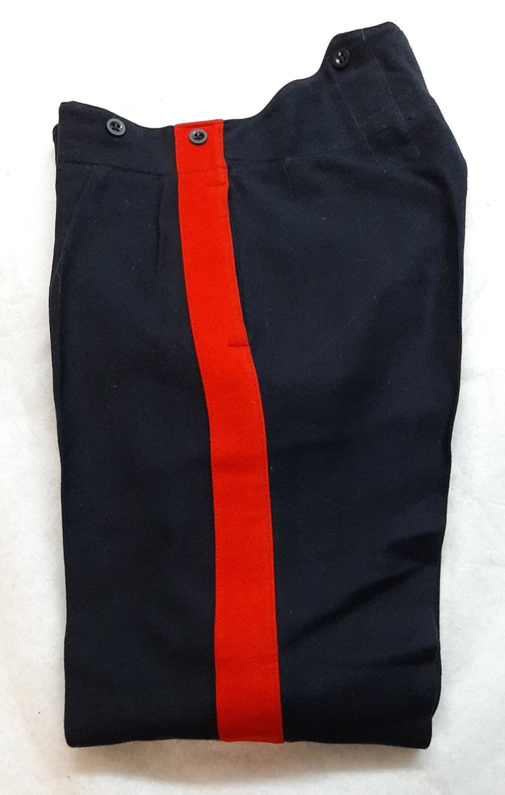 Vintage No1 Trousers Army British Other Ranks Red Stripe Blues W33 Inch