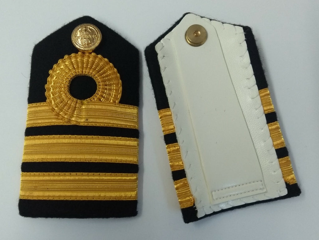 Genuine Canadian Naval Female Gold Wire Rank Shoulder Boards Epaulettes LFS20