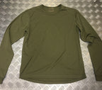 Genuine British Army Light Olive Thermal Long Sleeve Top - All Sizes - NEW