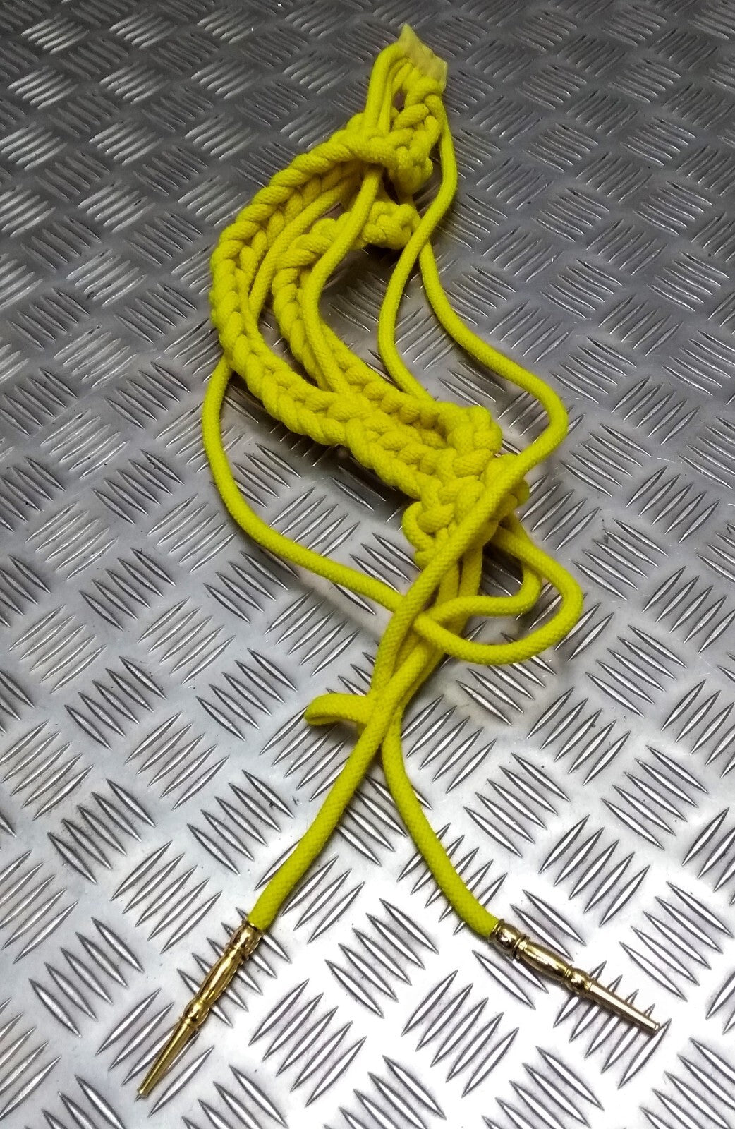 Cavalry Aiguillette Officers Dress Cord For Ceremonial & Parade Brass Tip End
