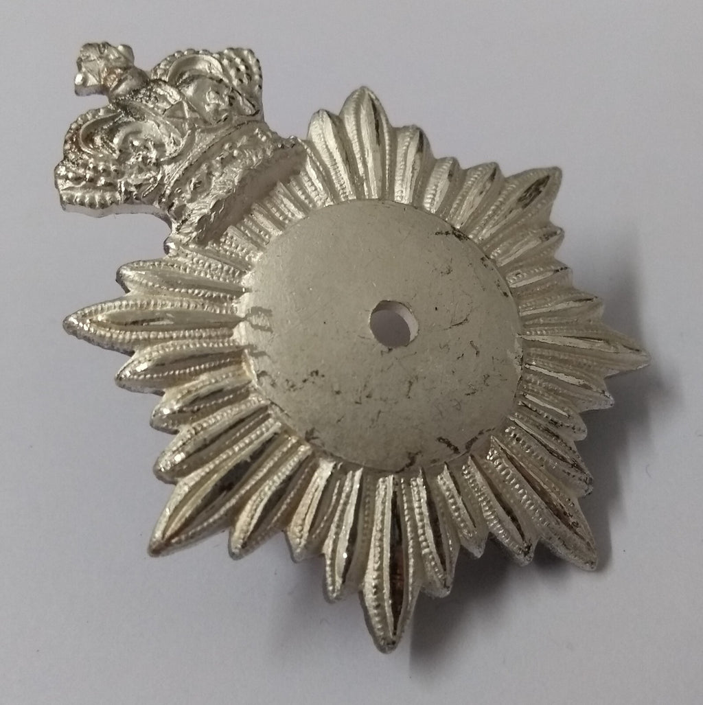 Vintage Royal Crown Hat Badge No Center Insignia British Pattern