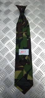DPM Camouflage Tie Clip on Necktie Woodland Camo Made In Great Britain - NEW
