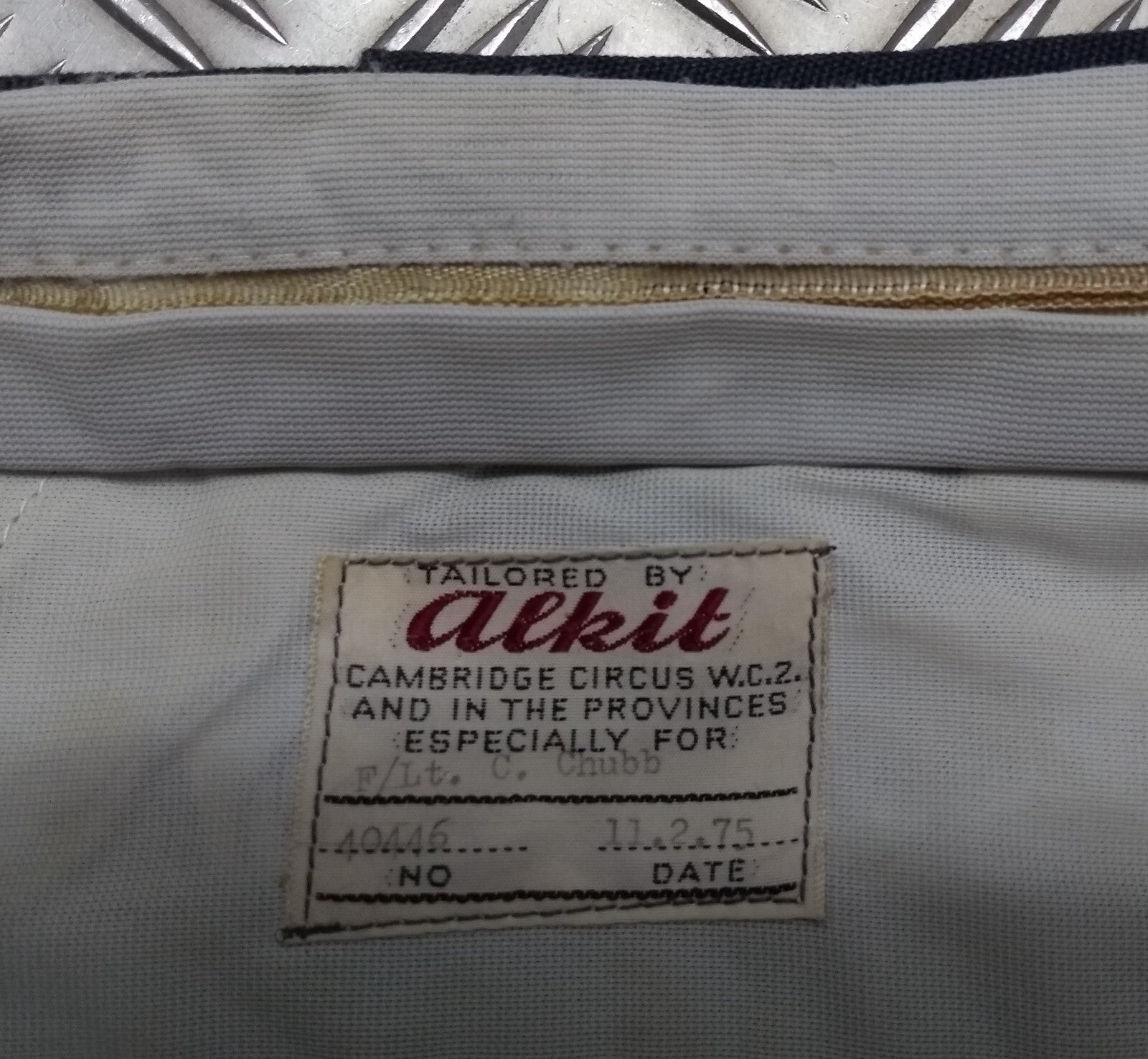 Vintage Trousers RAF Royal Air Force Dress Old Pattern Air Force Blue Grey Colour Waist 35"