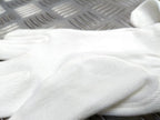 White 100% Cotton Cloth Women's Gloves Size 6½ or 7½ / 2 Pairs