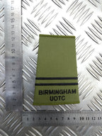 Birmingham University Officers' Training Corps UOTC Rank Slide Epaulette - NEW