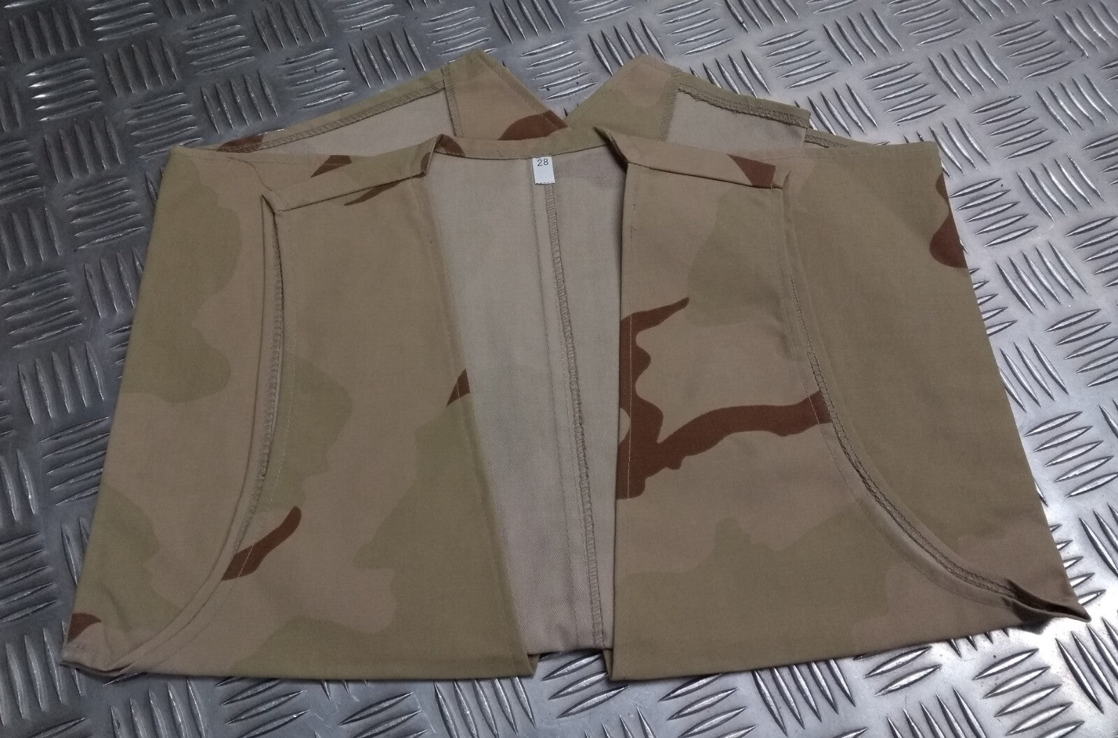 Military Desert Cam Basic Vest Boys Mens U.S Style Tri Colour Camo Fancy Dress