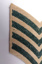 Genuine Vintage British Light Infantry Rank Stripes 4 Chevrons