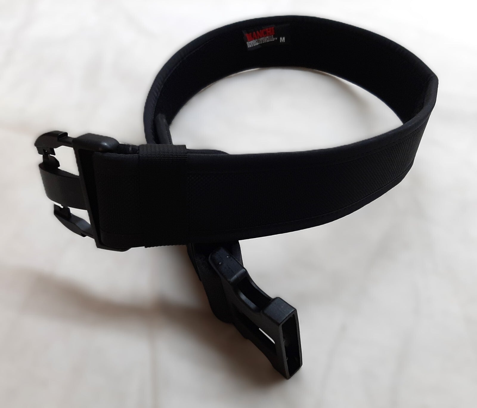 Black Waist Belt Duty Load Carrying British Bianchi Cordura Nylon Medium