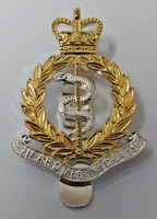 Genuine British Army RAMC Royal Medical Corps Issue Dress Hat Badge - NEW