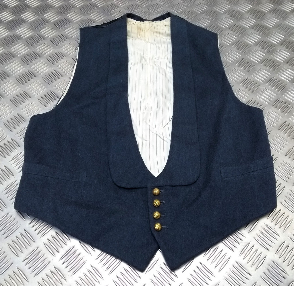 RAF Royal Air Force Vintage Mess Dress Waistcoat Airforce Blue Grey Colour