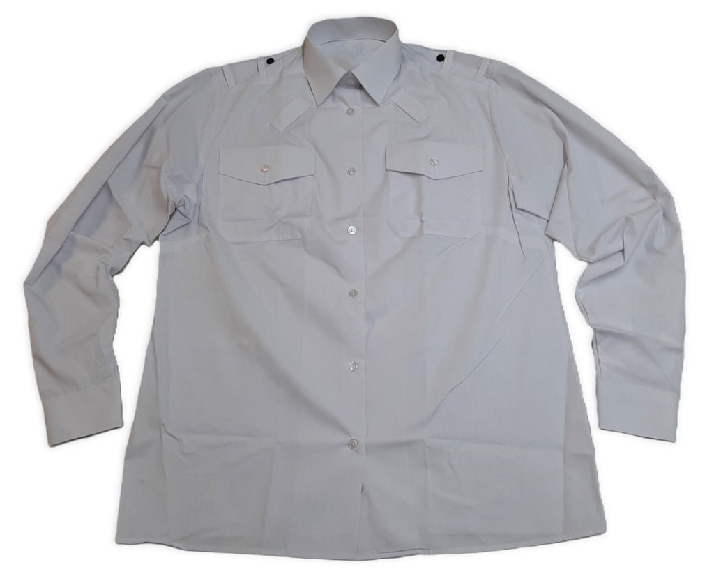 White Shirt Long Sleeve Ladies UK With Radio Loops & Tabs For sliders NEW