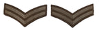 No2 Corporal Chevrons British Army Guards / Footguards 2 Stripes Rank Bars 1 Pr