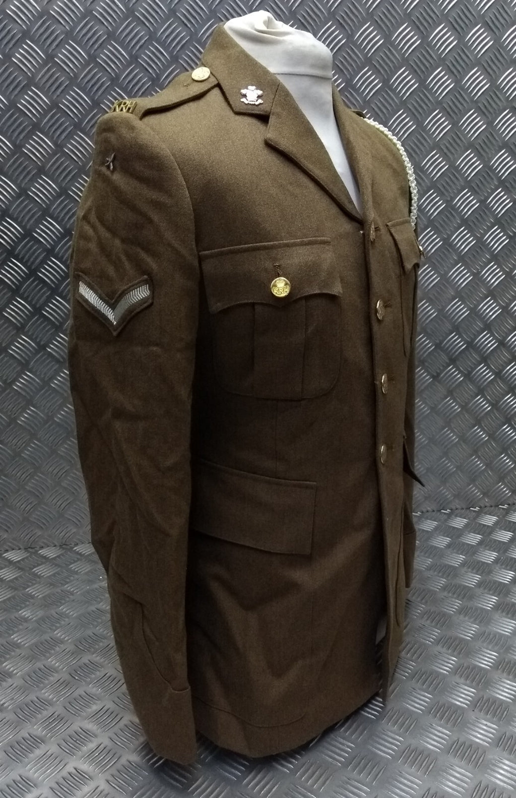 No2 KRH FAD Jacket Fully Buttoned With Insignia & Badges British Army Issue 96cm