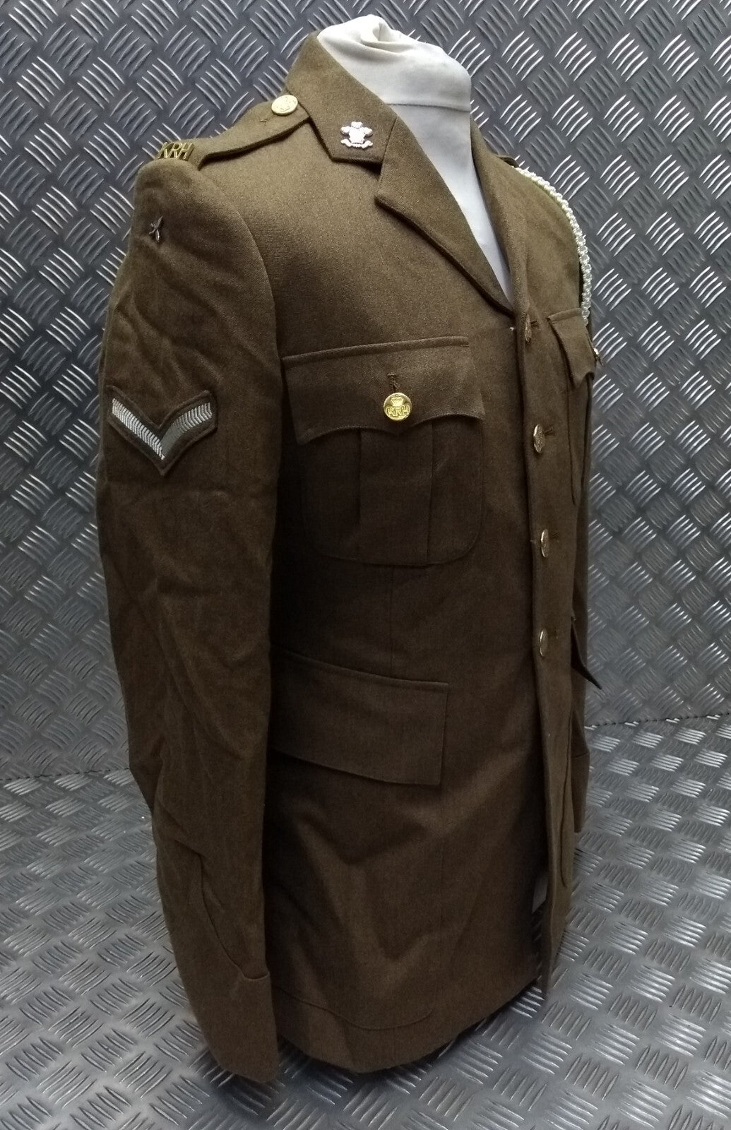 No2 KRH FAD Jacket Fully Buttoned With Insignia & Badges British Army Issue 96cm