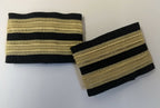 Genuine Vintage Issue Officers Two Bar Braid Shoulder Rank Slide LFS17
