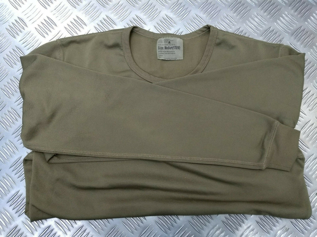Thermal Long Johns & Long Sleeve Top British Army Green Colour Underwear Set