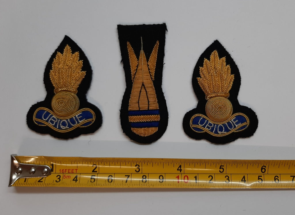 Royal Engineers Insignia British Army Hand Embroidered Three Badges Patches
