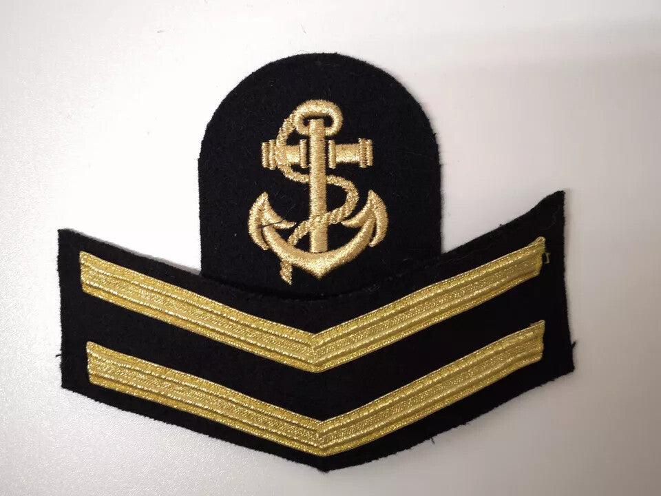 Royal Navy Leading Rate Seaman Patch with Good Conduct Chevrons / Stripes