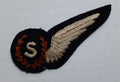 RAF Royal Air Force Signaller Brevet Half Wing Old Pattern Air Force Embroidered Badge