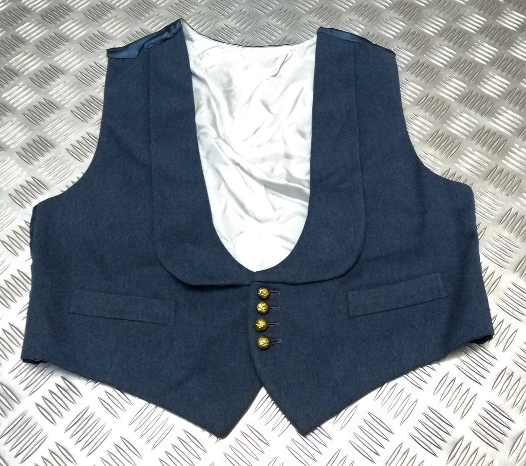 RAF Royal Air Force Vintage Waistcoat Airforce Blue Grey Colour Mess Dress