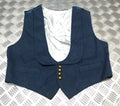 RAF Royal Air Force Vintage Waistcoat Airforce Blue Grey Colour Mess Dress