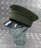 Standard Service Dress Uniform Parade Hat Green Chinstrap & Buttons Size 56cm