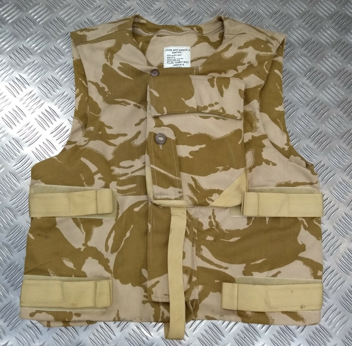 DDP Camo Body Vest CBA Combat Body Cover Old Pattern UK Desert Camouflage