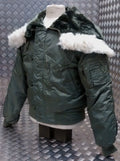 N2B US Military Snorkel Flight Bomber Jacket GREEN - NEW