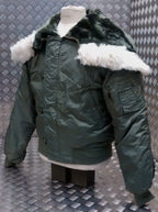 N2B US Military Snorkel Flight Bomber Jacket GREEN - NEW