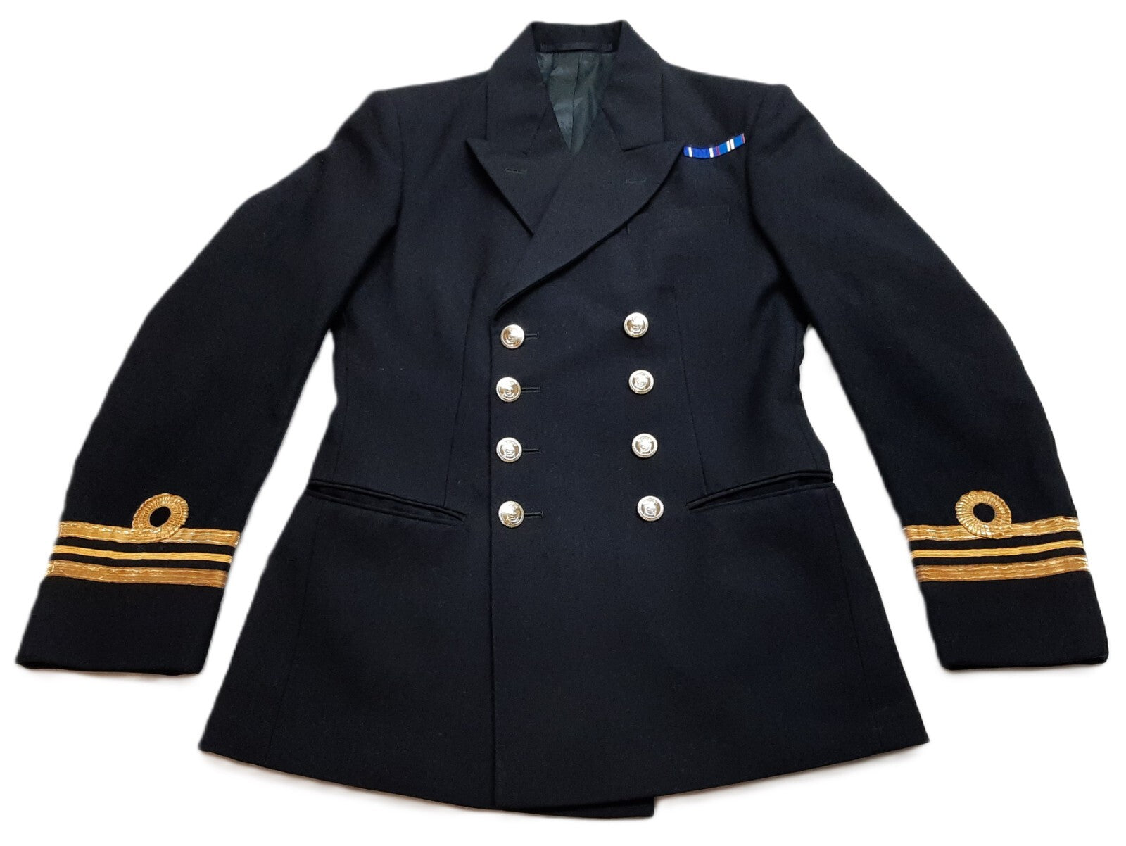RN Jacket British Naval OFCs Lt Cdr Vintage 1989 Bernard 8 Button