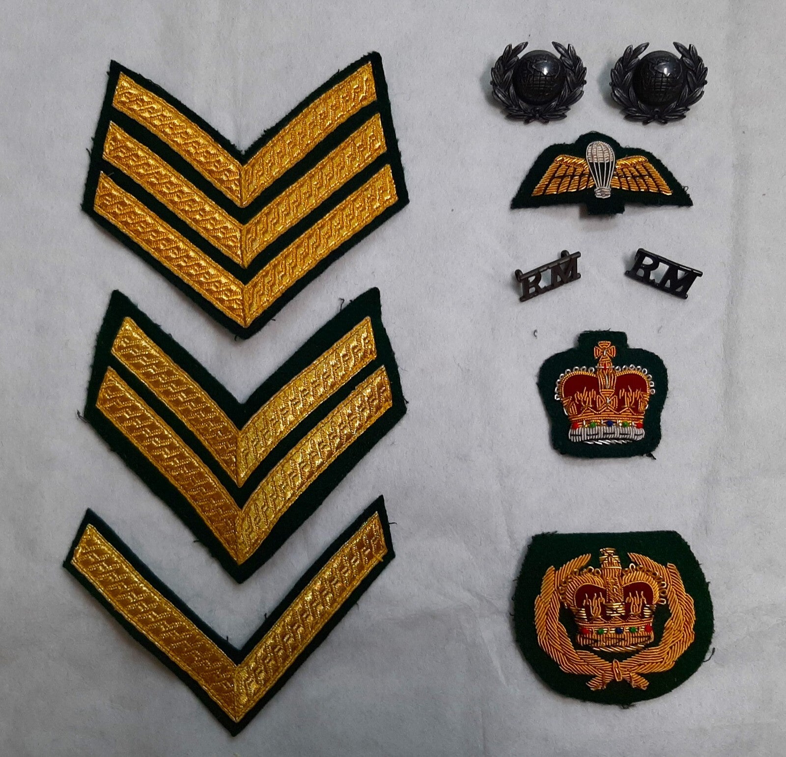 British RM Lovat No5 Assorted Badges Patches