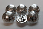 The Royal Yeomanry British Army Insignia Ring Back Silver Buttons Medium 30L X6