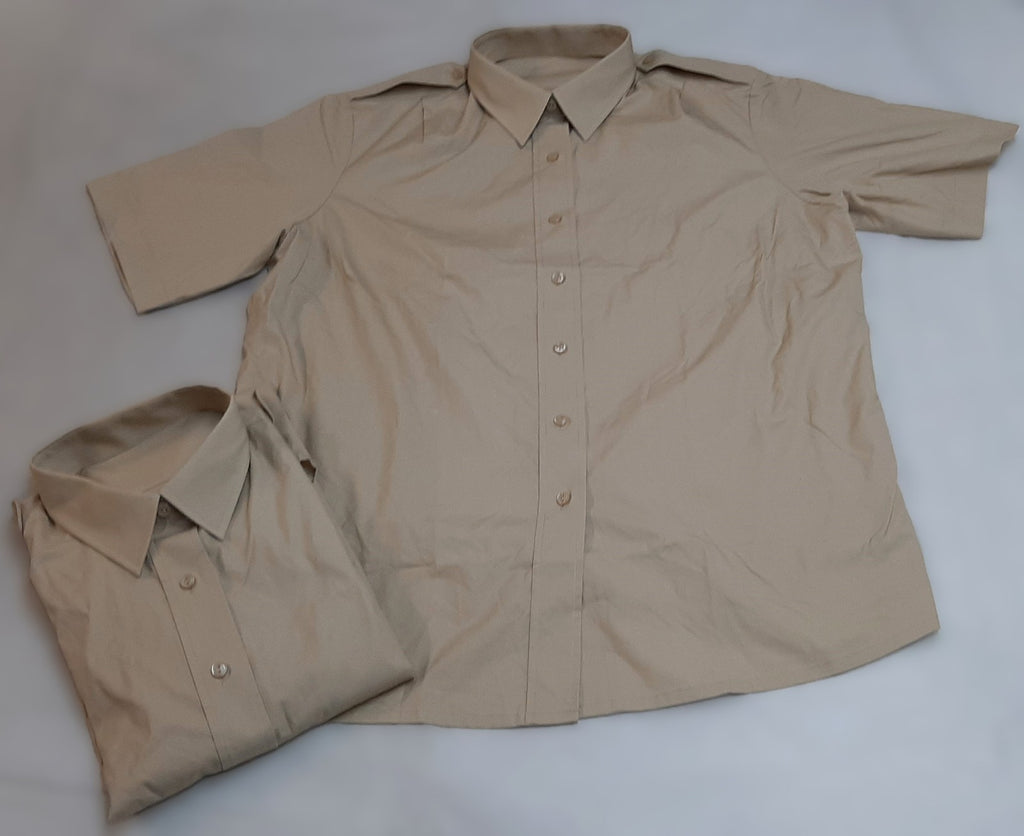 British Army Shirts x2 FAD No2 Fawn Maternity Short Sleeves Size 115cm