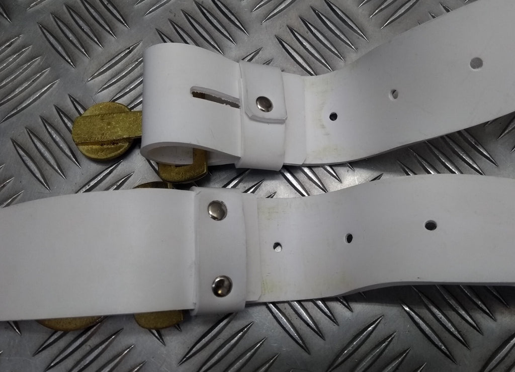 Vintage Air Belt White Pattern & Buckle Incomplete