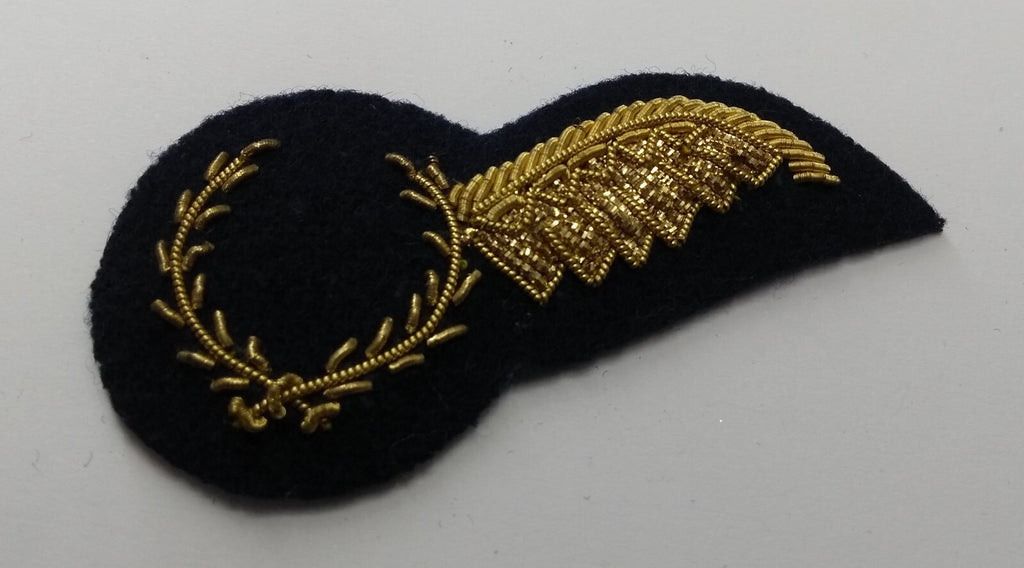 RAF Royal Air Force Brevet Badge Ceremonial Dress Half Wing Gold Wire Insignia Made in UK