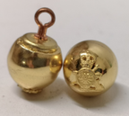 Royal Horse Artillery RHA Full Ball Mounted Gold Colour Ceremonial Buttons 22L