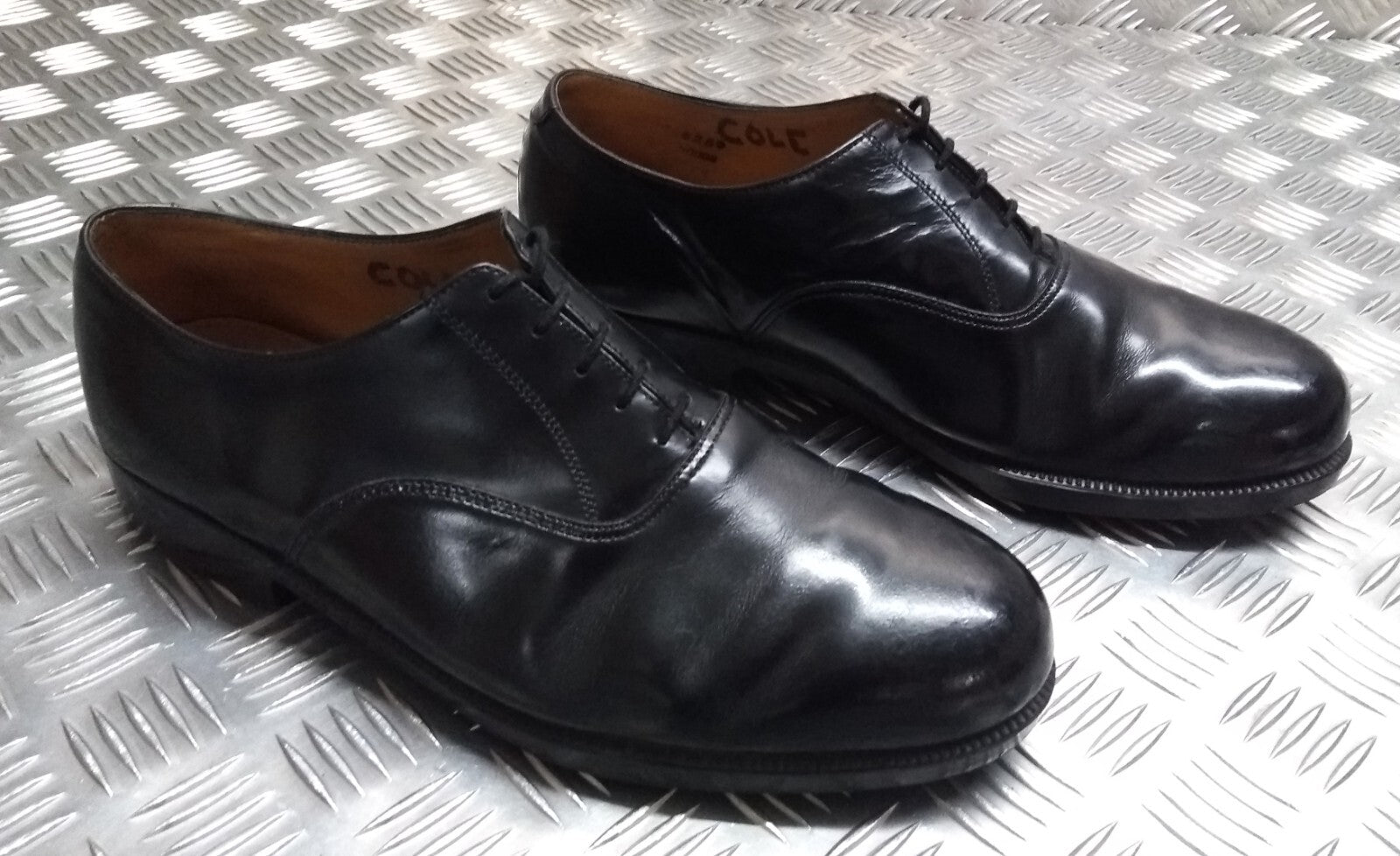 Black Parade Shoe Genuine British Type Plain Toe Cap DMS Sole Grade 1