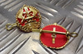 Genuine Issue Decorative Insignia Matching Metal Badges 1 Pair MFCD1