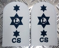 Genuine Pair of Royal Navy RN Logistics Catering Service LR Patches/Badges-NEW